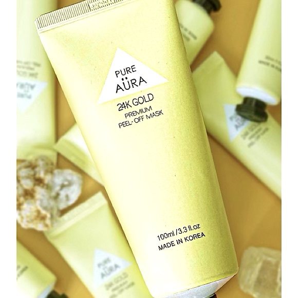 NEW Pure Aura Beauty Premium 24K Gold Peel Off Mask - Picture 5 of 5